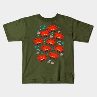 Illustration of cute red crabs. Kids T-Shirt